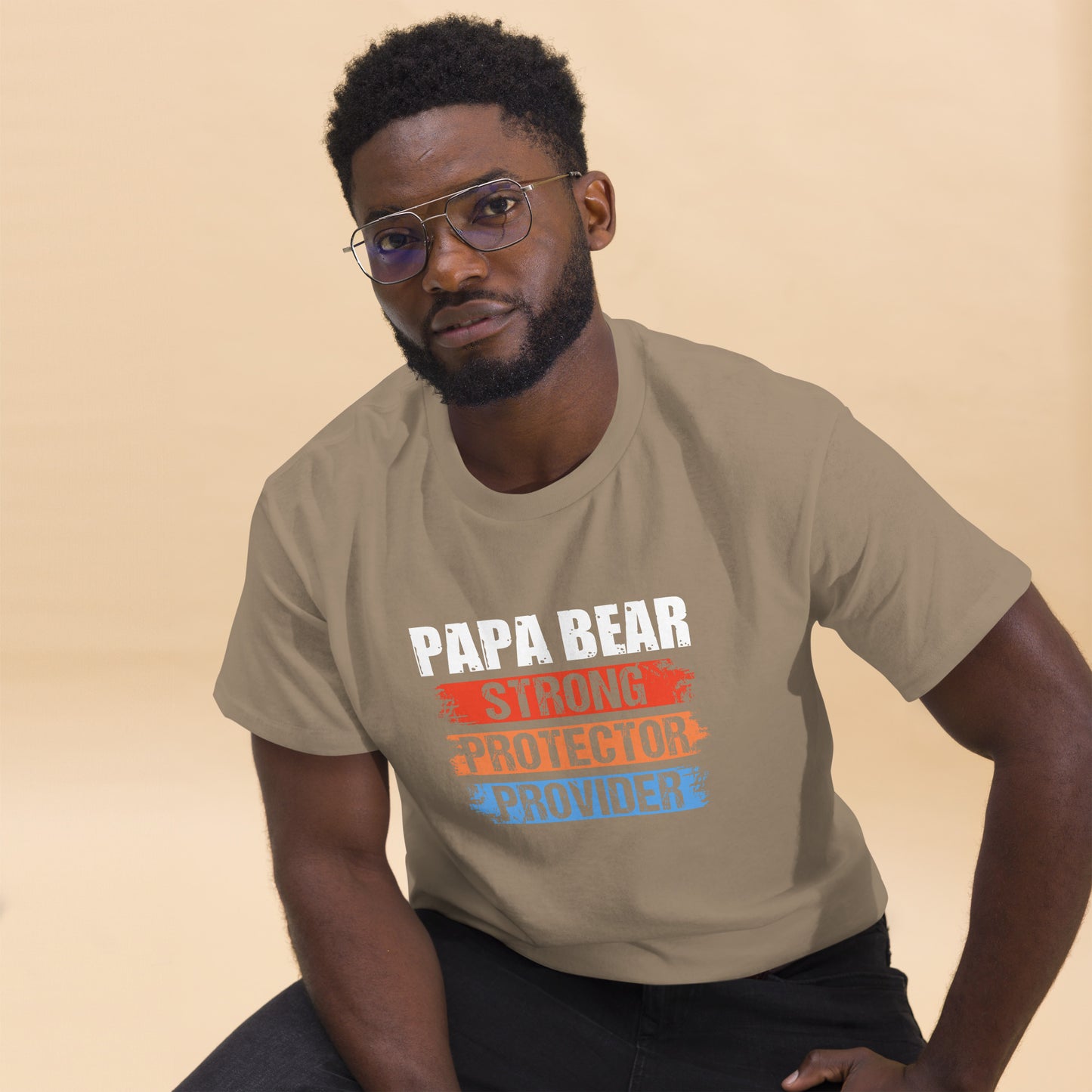 Papa Bear Strong Protector Provider Men's classic tee