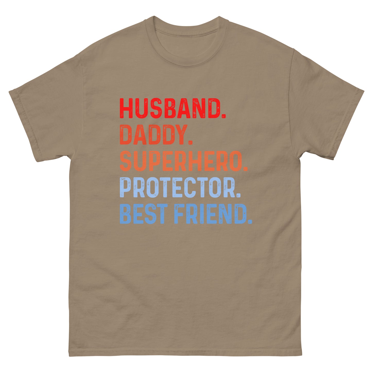 Husband Daddy Superhero Protector Best Friend Men's Classic Tee