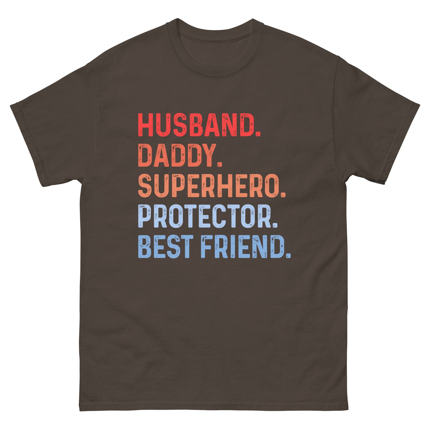 Husband Daddy Superhero Protector Best Friend Men's Classic Tee