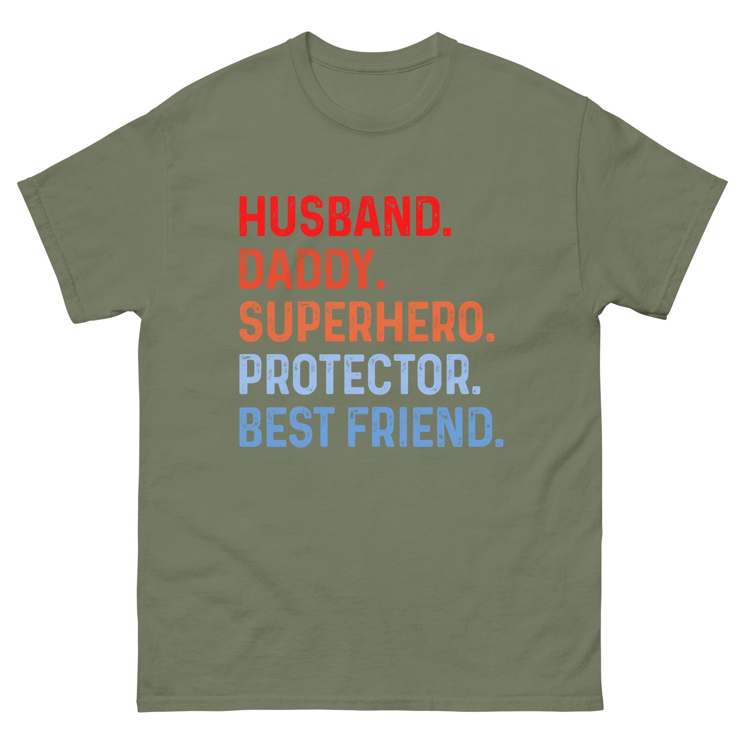 Husband Daddy Superhero Protector Best Friend Men's Classic Tee