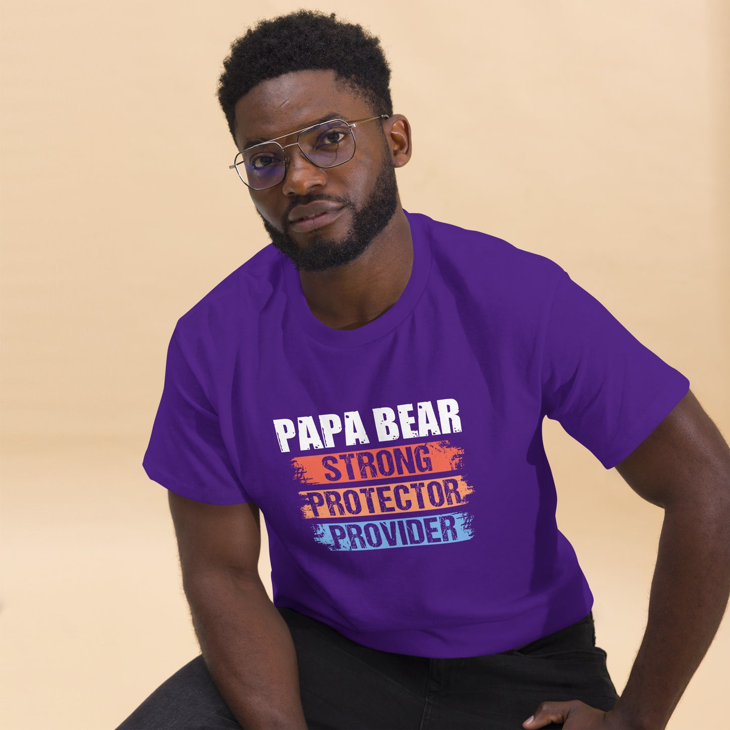 Papa Bear Strong Protector Provider Men's classic tee