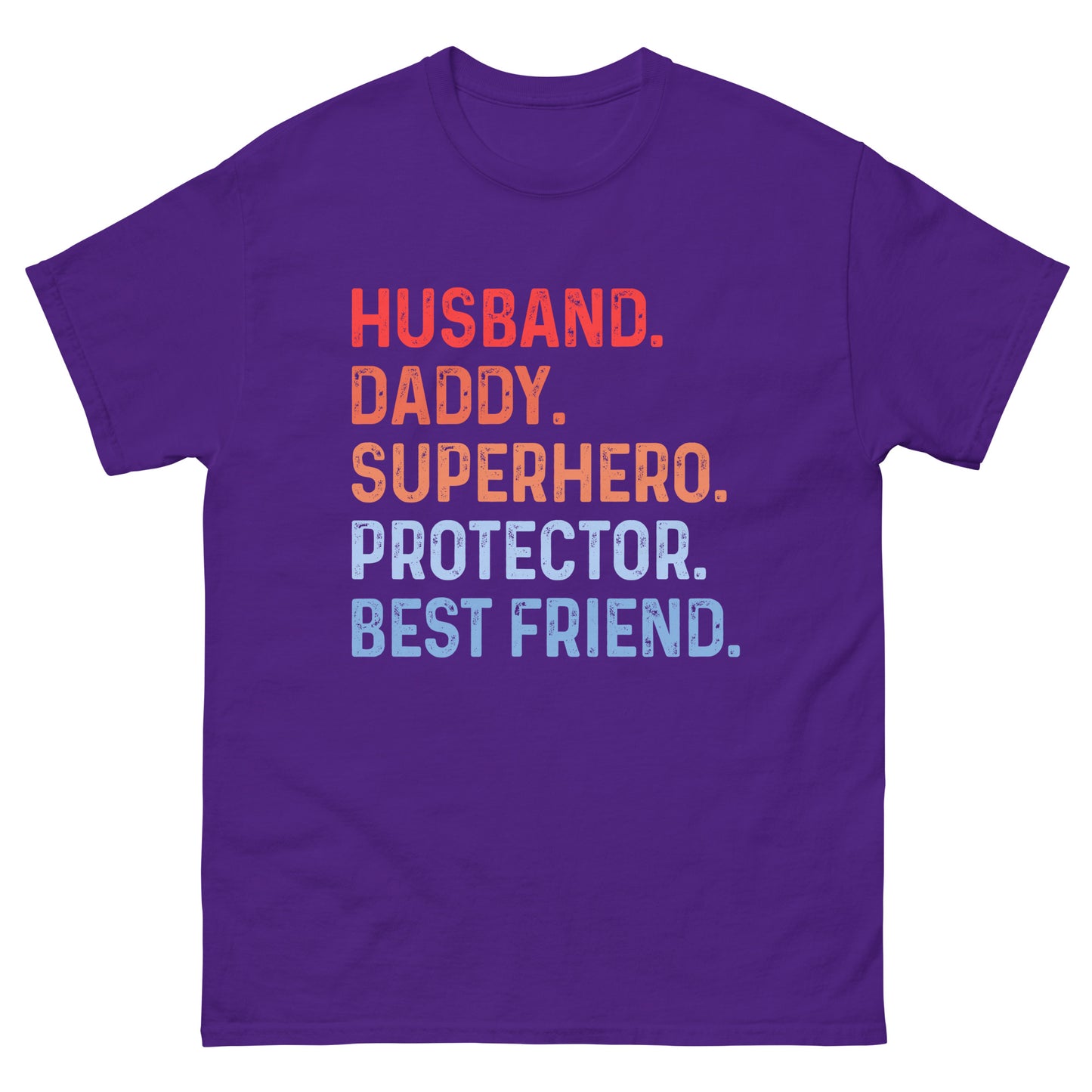 Husband Daddy Superhero Protector Best Friend Men's Classic Tee