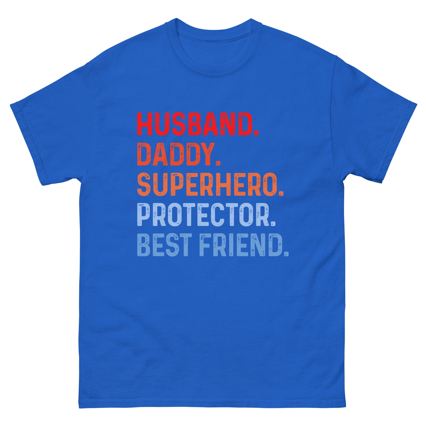 Husband Daddy Superhero Protector Best Friend Men's Classic Tee