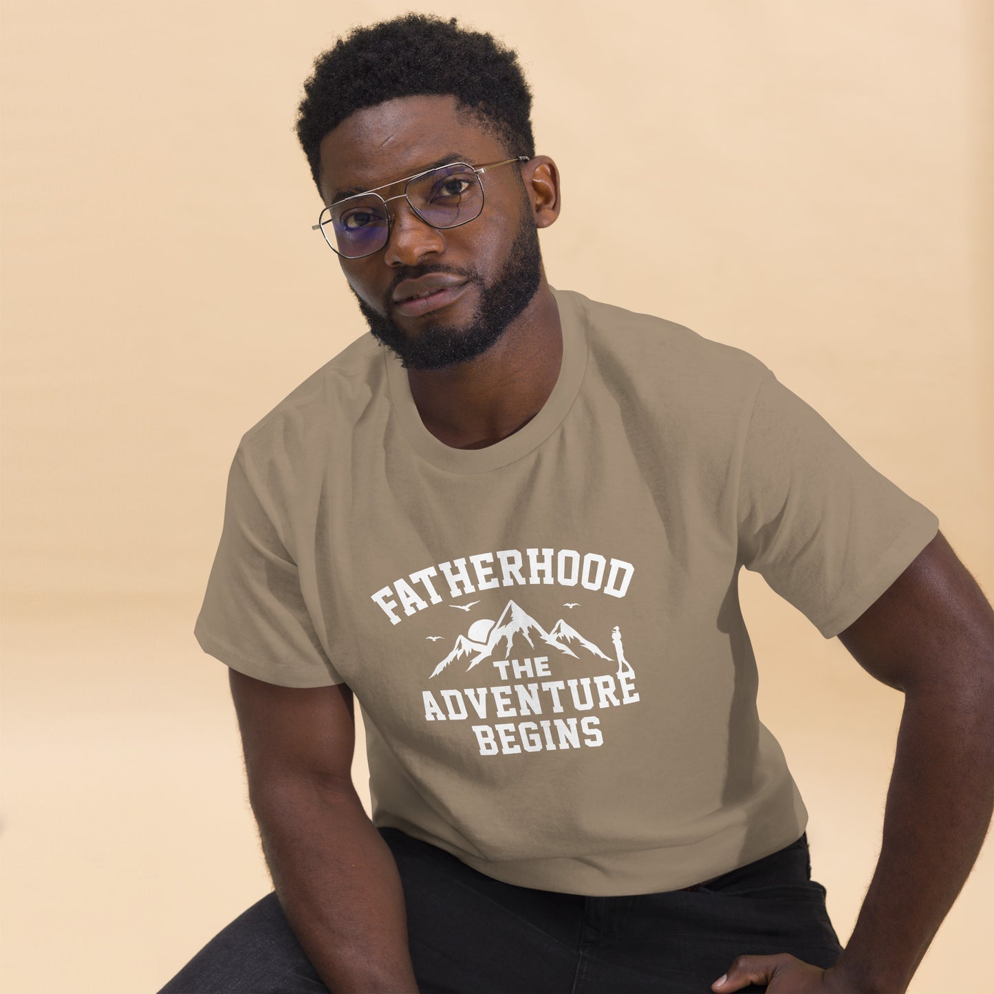 Fatherhood Adventure Begins Men's classic tee