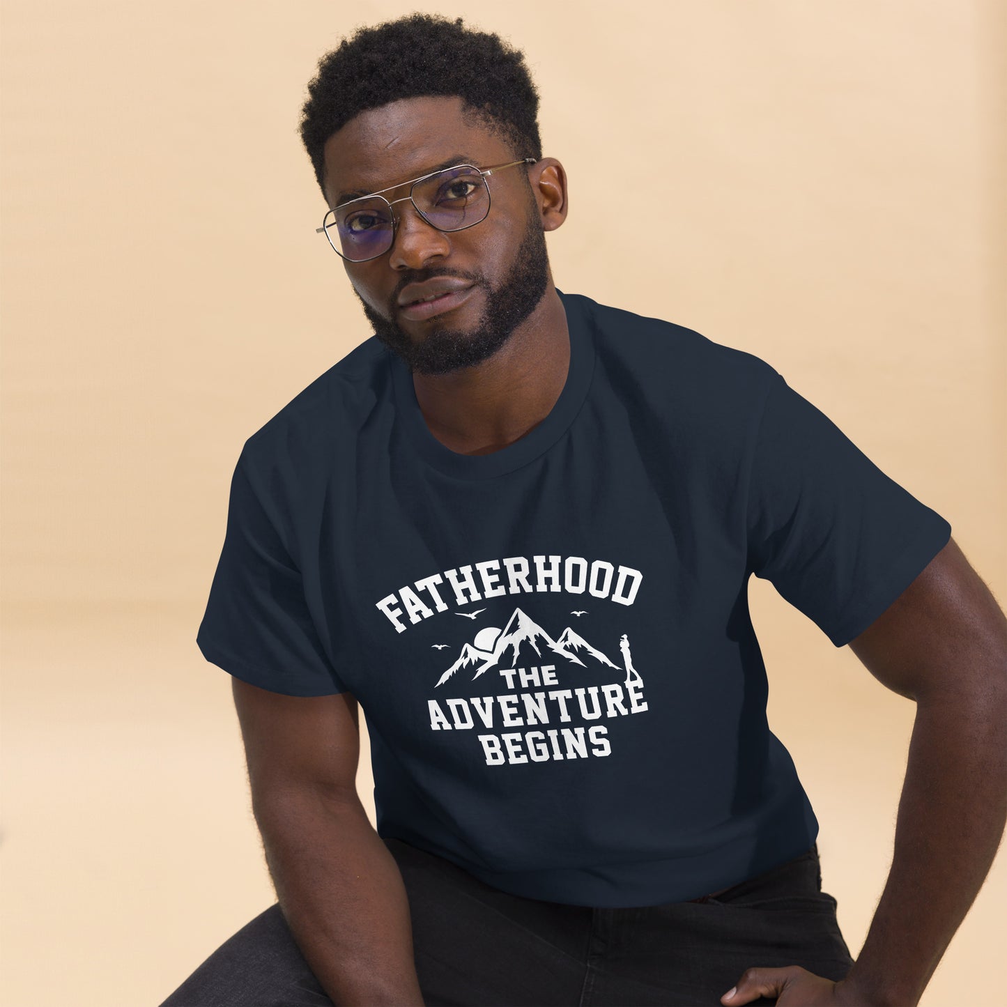 Fatherhood Adventure Begins Men's classic tee