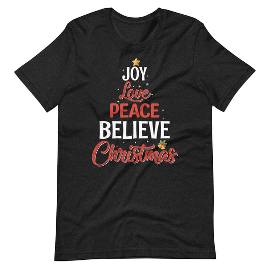 Joy, Love, Peace, Believe, Christmas